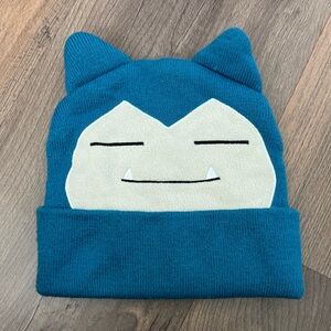 Pokemon Snorlax Big Face Cuff Beanie With Ears One Size